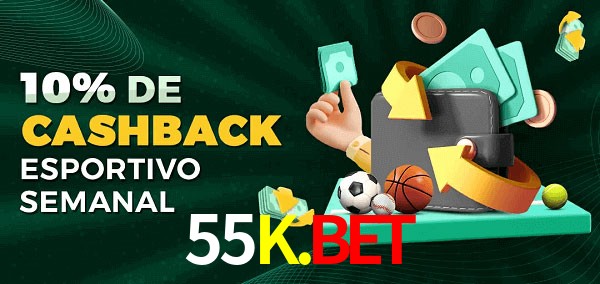 10% de bônus de cashback na 55K.Bet